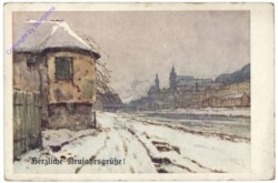 ak141301 Steyr, an der unteren Enns, Neujahr