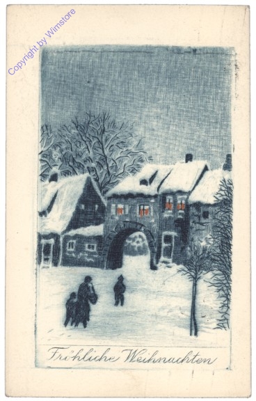 Verschneiter Ort