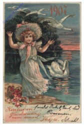 Mädchen am See