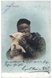 ak141377 Rauchfangkehrer mit Schwein