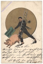 Rauchfangkehrer mit Schwein