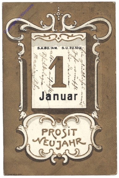 Das 1. Kalenderblatt