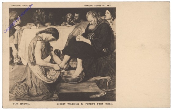 London, Nation. Gallery, Christ washing S. Peter's feet 1394