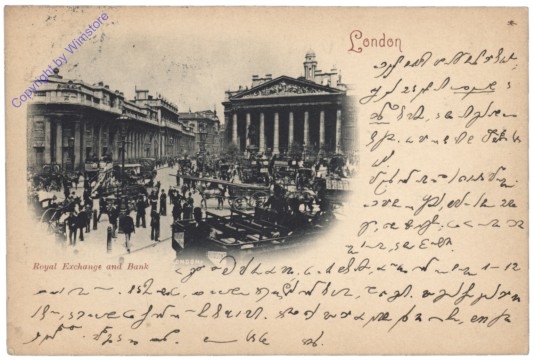 London, Royal Exchange and Bank