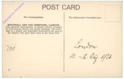 London, Whitehall and the Cenotaph