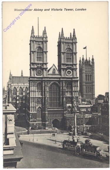 London, Westminster Abbey and Victoria Tower