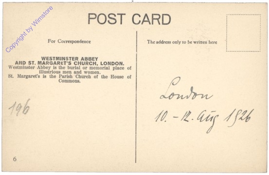 London, Westminster Abbey & St. Margaret's Church