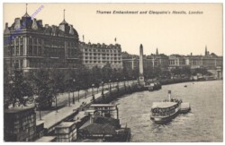 London, Thames Embankment and Cleopatra's Needle
