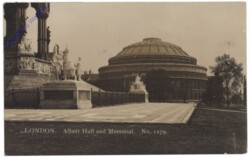 ak141475 London, Albert Hall and Memorial