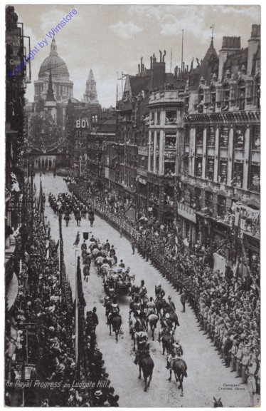 London, The Royal Progress on Ludgate Hill