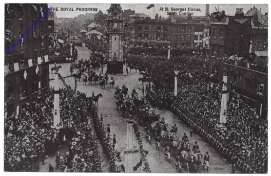 London, The Royal Progress, At St. GEorges Circus
