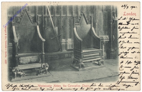London, Westminster Abbey, the Coronation Chairs
