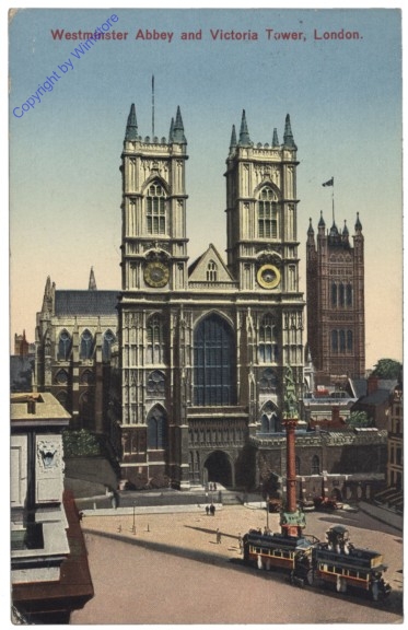 London, Westminster Abbey and Victoria Tower