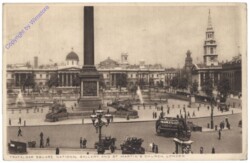 London, Trafalgar Square, National Galery and St. Martin's Church