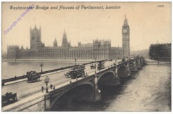 London, Westminster Brigde and Houses of Parliament