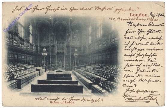 London, House of Lords