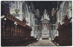 London, St. Paul's Cathedral, showing Choir & Reredos