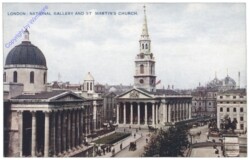 London, National Gallery and St. Martin's Church