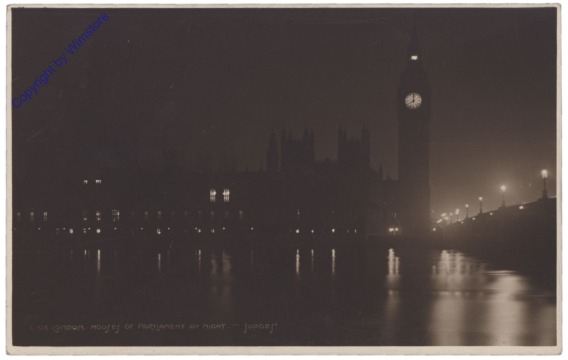 London, Houses of Parliament by Night