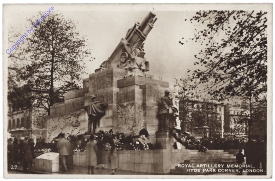 London, Royal Artillery Memorial, Hyde Park Corner