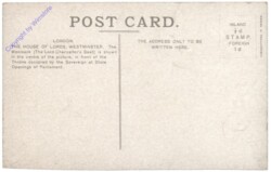 London, Interior of House of Lords, showing Throne and Woolsack