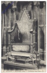 London, Westminster Abbey, Coronation Stone Clair