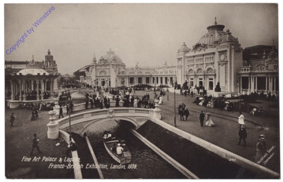 London, Fine Art Palace & Lagoon, Franco-British Exhibition, London 1908