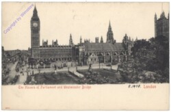 London, The Houses of Parliament and Westminster Bridge