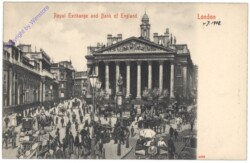 ak141838 London, Royal Exchange and Bank of England