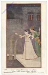London, British Museum, Lovers letting off Fireworks over a Tank