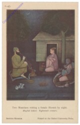 London, British Museum, Two Musicians visiting a female hermit by night
