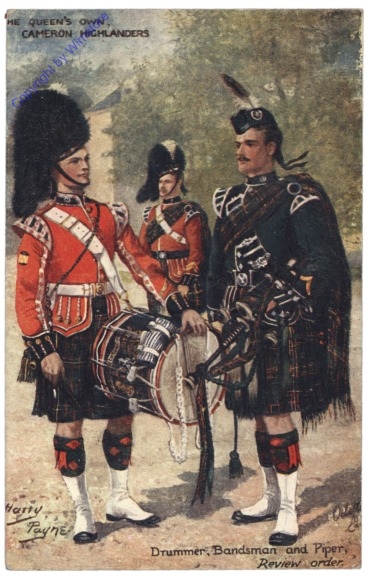 London, The Queens Own, Cameron Highlanders
