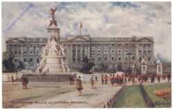 London, Buckingham Palace and Victoria Memorial
