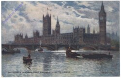 London, The Houses of Parliament and Westminster Bridge
