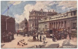 London, The Bank and Mansion House from the Royal Exchange