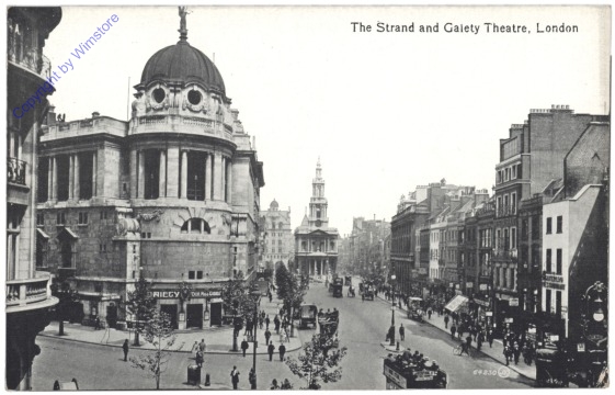 London, The Strand and Galety Theatre