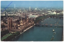 London, Aerial view of the River Thames