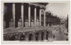 Birmingham, Town Hall Facade and Victoria Square