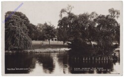 Birmingham, The Old "Golden Lion" from Across the Lake Cannon Hill Park