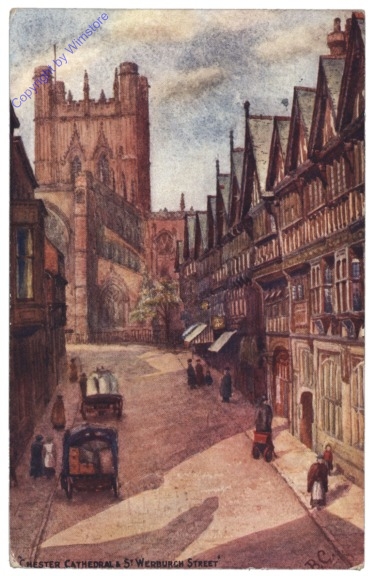 Chester, Chester Cathedral & St. Werburch Street