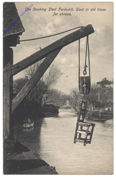 Fordwich, The Ducking Stool Fordwich, Used in old times for shrews