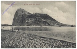 Gibraltar, Rock from the Beach