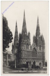 ak142227 Lichfield, Cathedral, West Front