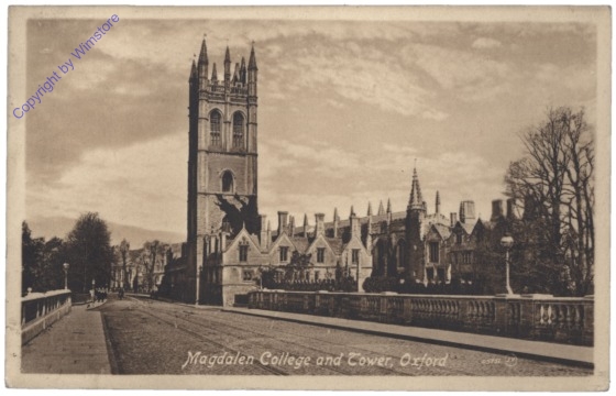 Oxford, Magdalen College and Tower