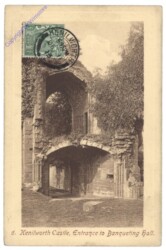 Warwickshire, Kenilworth Castle, Entrance to Banqueting Hall