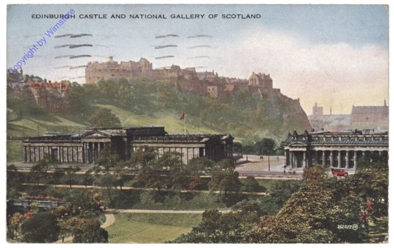 Edinburgh, Castle and National Gallery of Scotland