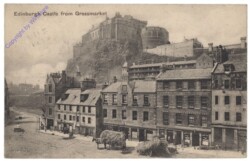 Edinburgh, Castle from Grassmarket