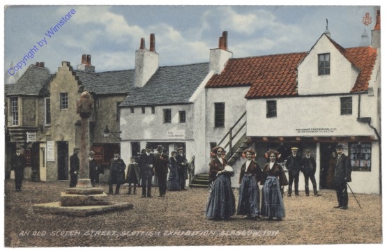 Glasgow, An old Scotch Street, Scottish Exhibition, 1911