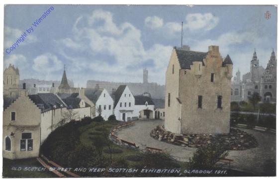 Glasgow, Olc Scotch Street and keep Scottish Exhibition, 1911