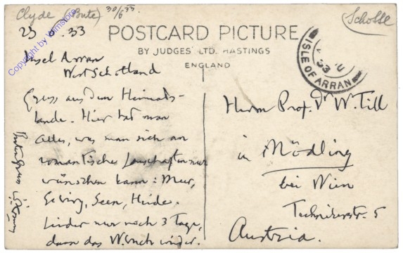 Sannox, Arran. Glen, Cir Mhor